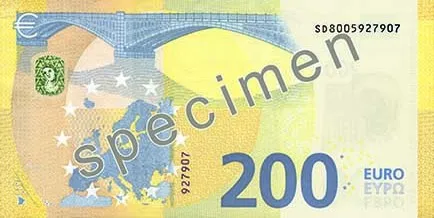 پشت اسکناس €200 یورو