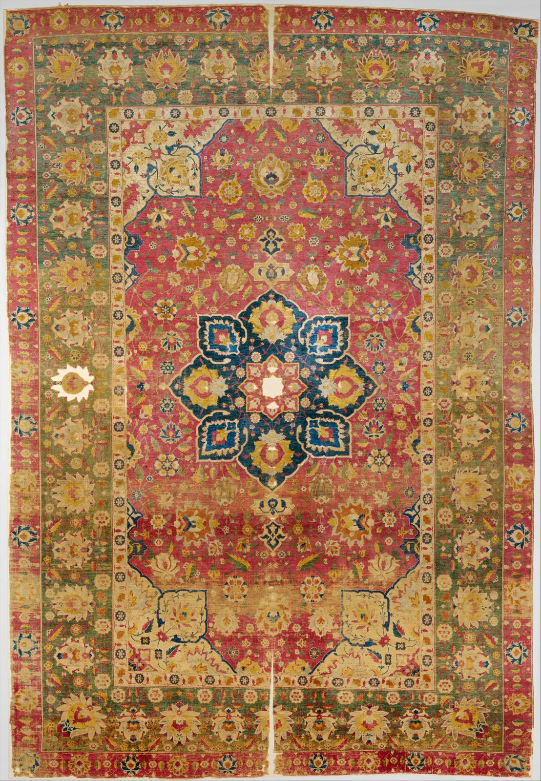 Silk Kashan Carpet — تصویر رکورد موزهٔ متروپولیتن (دسترسی آزاد)