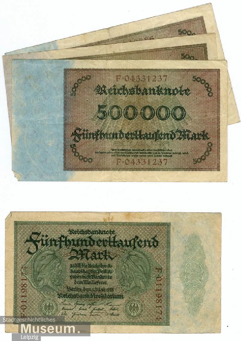 Reichsbanknote over 500.000 marks — تصویر رکورد یوروپیانا