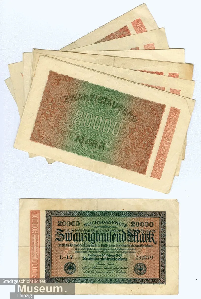 Imperial banknote over 20.000 marks — تصویر رکورد یوروپیانا