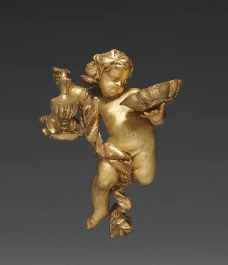 Altarpiece with Relics - Putto with Ewer, upper left — تصویر رکورد موزهٔ هنر کلیولند (دسترسی آزاد)