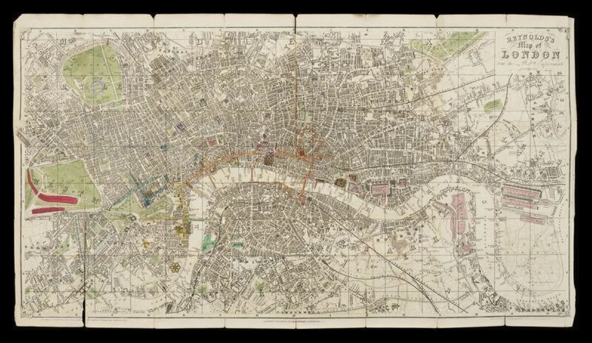 Reynold's map of London with the latest improvements — تصویر رکورد موزهٔ ویکتوریا و آلبرت