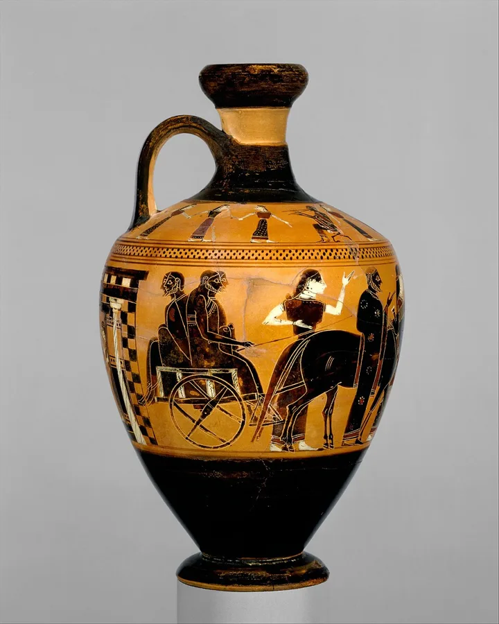 Terracotta lekythos (oil flask) — تصویر رکورد ویکی‌داده