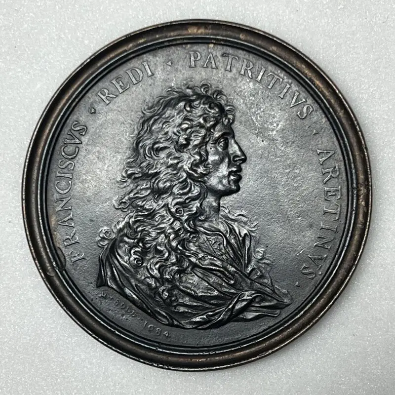 Medal: Portrait medal of Francesco Redi — تصویر رکورد موزهٔ ویکتوریا و آلبرت