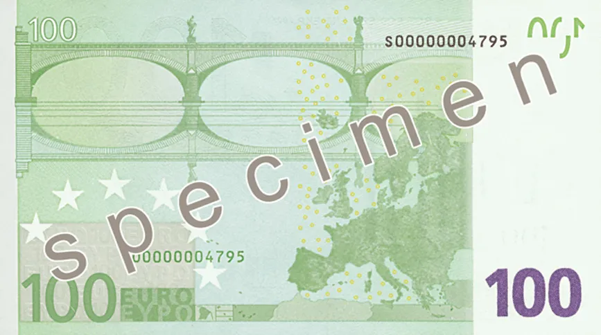 پشت اسکناس €100 یورو