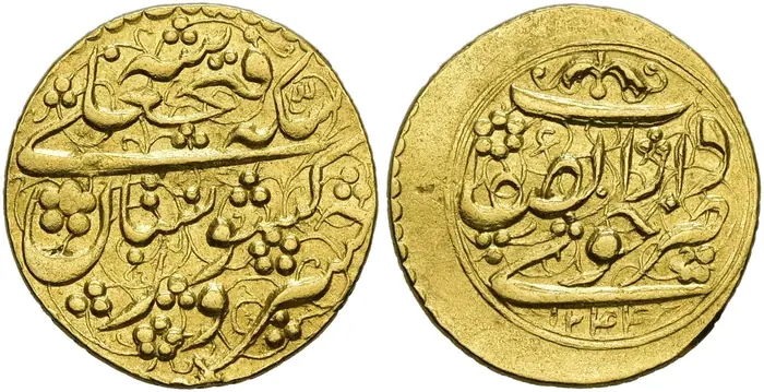 روی و پشت «۱ تومان — فتحعلی‌شاه قاجار، ۱۸۲۸ م» — عکس رکورد کاتالوگ نومیستا