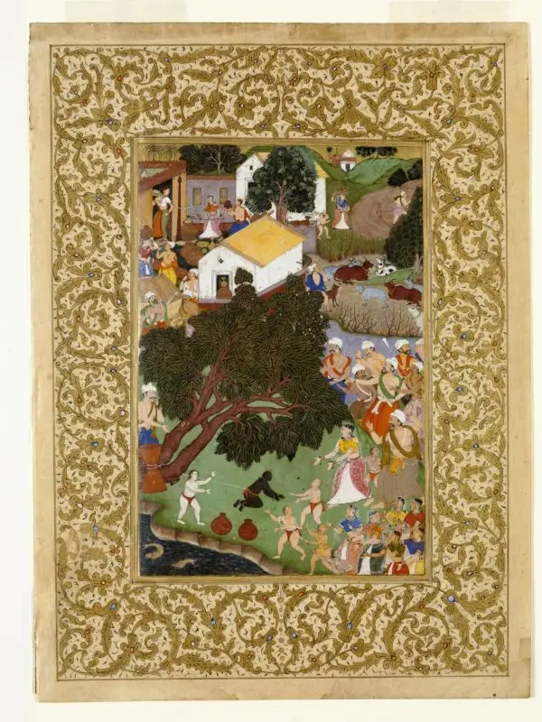 Painting: Krishna — تصویر رکورد موزهٔ ویکتوریا و آلبرت