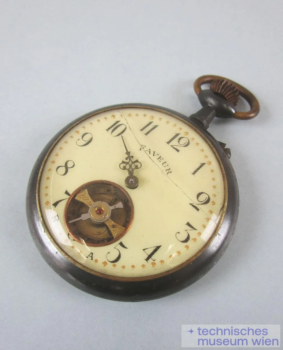 Taschenuhr mit Stahlgehäuse, nicht gangfähig — تصویر رکورد یوروپیانا