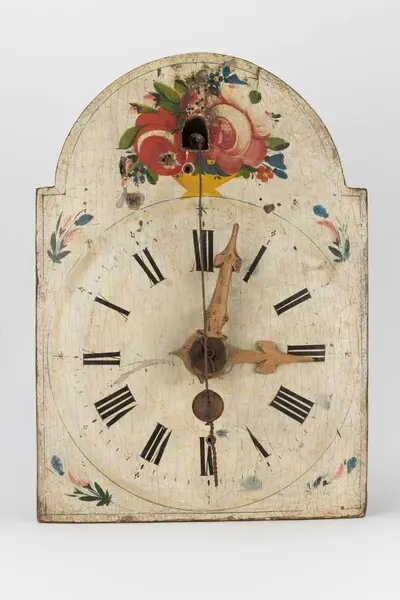 Lackschilduhr mit Holzräderwerk, Joseph Dilger, Glottertal 1817 — تصویر رکورد یوروپیانا