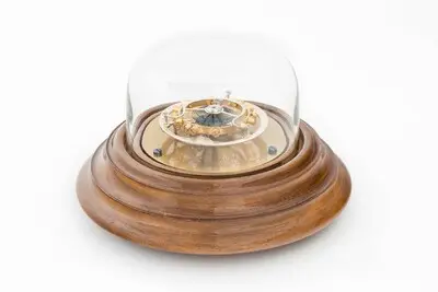 Gangmodell "fliegendes Tourbillon", Hans Köhsl, Uhrmacherschule Furtwangen, 1933 — تصویر رکورد یوروپیانا