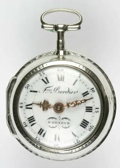 Taschenuhr mit Übergehäuse, Frères Bordier, Genf, um 1800 — تصویر رکورد یوروپیانا