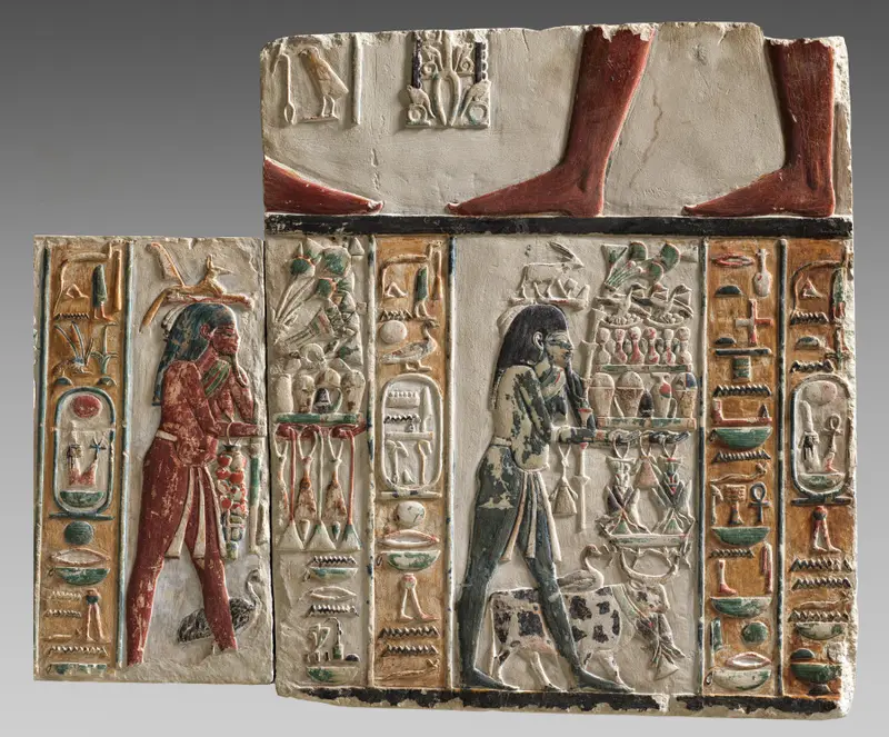 Nome Gods Bearing Offerings — تصویر رکورد موزهٔ هنر کلیولند (دسترسی آزاد) — شمارهٔ رکورد 1976.51