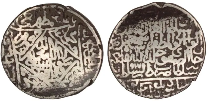 روی و پشت «۱ شاهی — شاه اسماعیل یکم صفوی، ۱۵۰۱–۱۵۲۲ م» — عکس رکورد کاتالوگ نومیستا