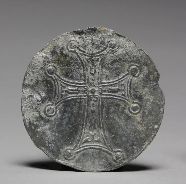 Pilgrim's Medallion with St. Symeon the Younger — تصویر رکورد موزهٔ هنر کلیولند (دسترسی آزاد)