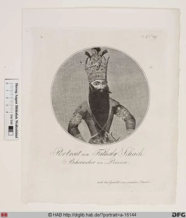 Bildnis Fath Ali (eig. Baba Chan), Schah von Persien (reg. 1797-1834) — تصویر رکورد یوروپیانا
