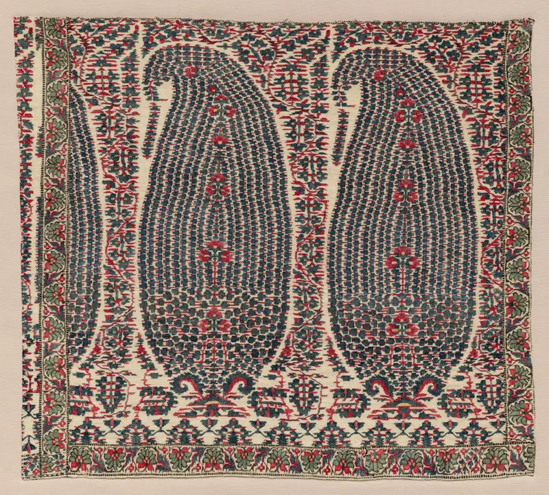Fragment of a Shawl Border — تصویر رکورد موزهٔ هنر کلیولند (دسترسی آزاد)