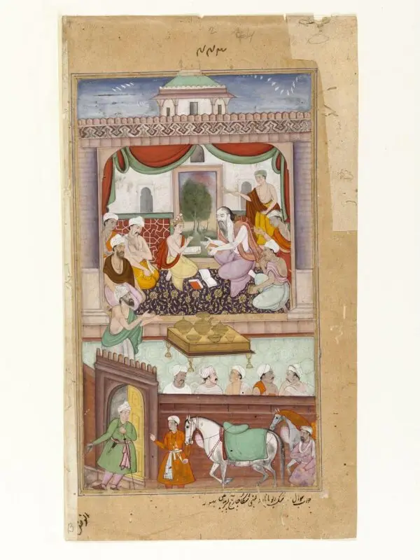 Painting: Narada and Suka — تصویر رکورد موزهٔ ویکتوریا و آلبرت