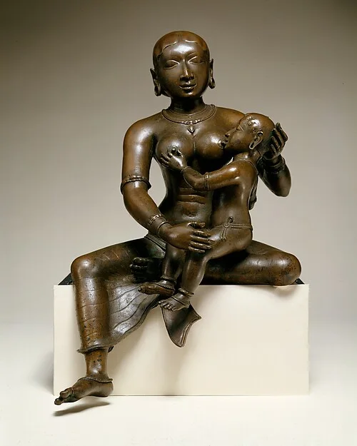 Yashoda with the Infant Krishna — تصویر رکورد موزهٔ متروپولیتن (دسترسی آزاد)