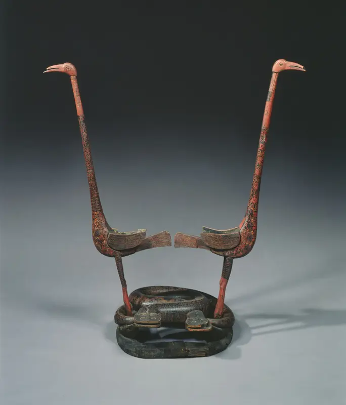 Cranes and Serpents — تصویر رکورد موزهٔ هنر کلیولند (دسترسی آزاد)