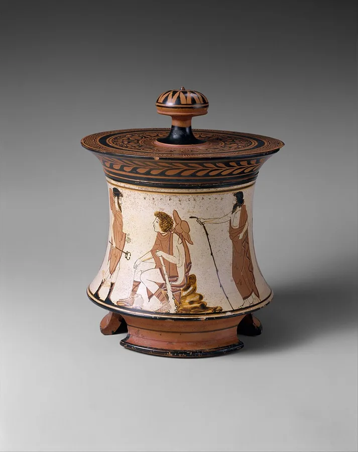 Terracotta pyxis (box) — تصویر رکورد ویکی‌داده