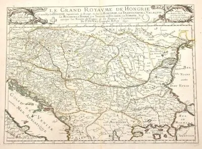Pierre Duval, Ungaria și țările vecine, Paris, 1677 — تصویر رکورد یوروپیانا