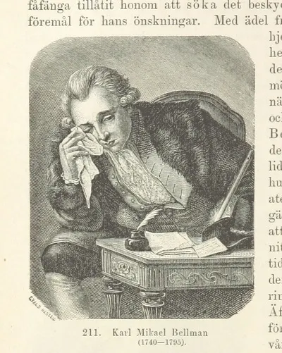 quill pen from "Sveriges Historia från äldsta tid till våra dagar, etc". — تصویر رکورد یوروپیانا