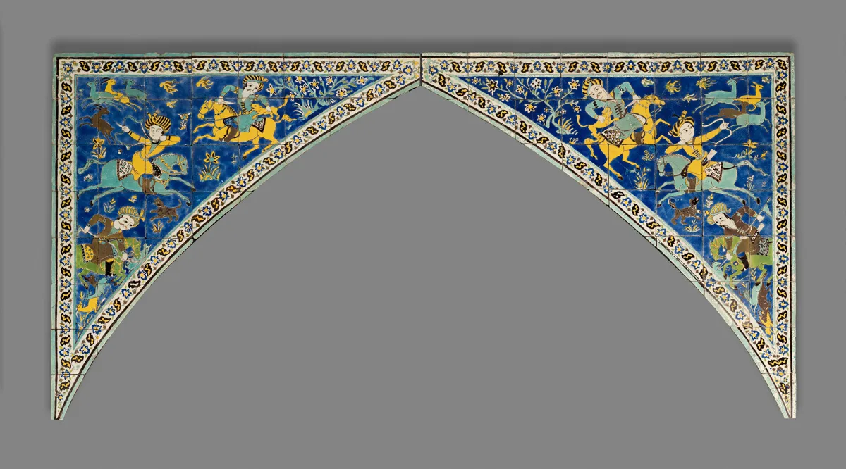 Spandrel with a Hunting Scene — تصویر رکورد مؤسسهٔ هنر شیکاگو (دسترسی آزاد)