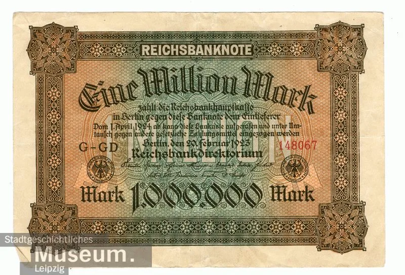 Imperial banknote over 1 million marks — تصویر رکورد یوروپیانا
