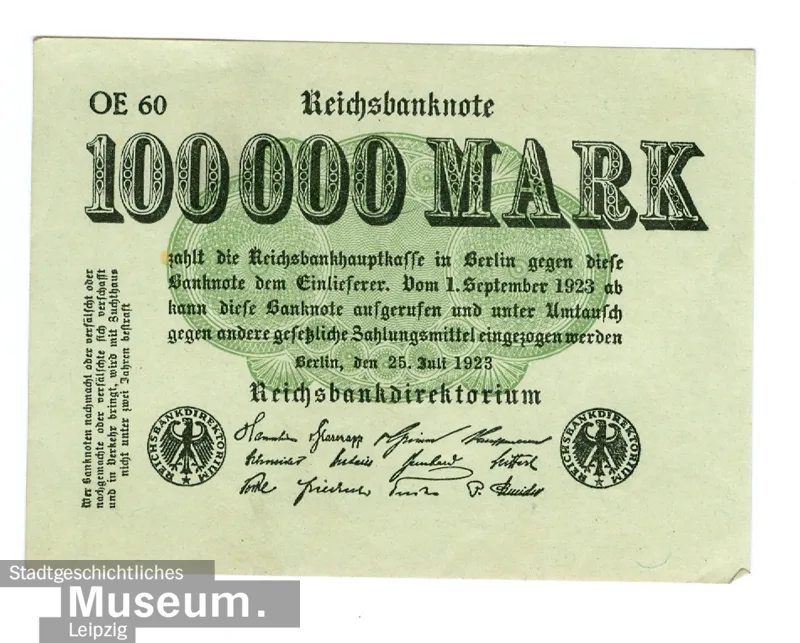 Imperial banknote over 100.000 marks — تصویر رکورد یوروپیانا