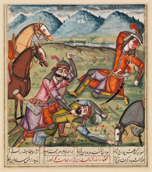 Giv kills Tahzav in revenge for the death of Bahram — تصویر رکورد یوروپیانا