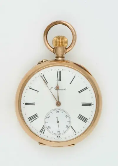 Taschenuhr F. Woroniecki (Ch. F. Tissot und Fils), Le Locle, Warschau, um 1880 — تصویر رکورد یوروپیانا