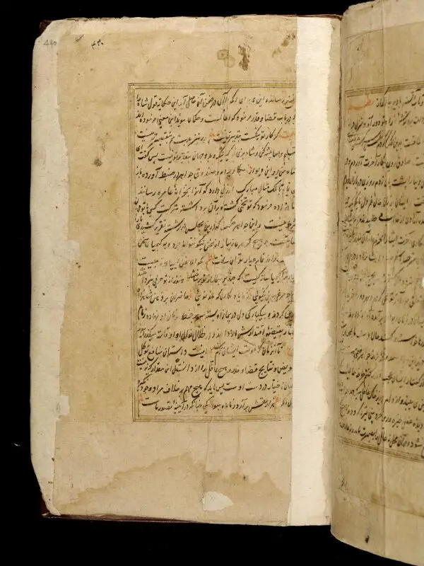 Painting: Anvar-i Suhayli — تصویر رکورد موزهٔ ویکتوریا و آلبرت — شمارهٔ رکورد IS.13:440/1-1962