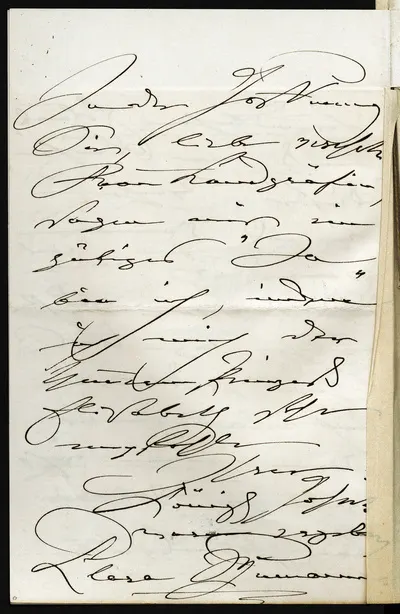 Brief von Clara Schumann an Maria Anna <Preussen, Prinzessin> — تصویر رکورد یوروپیانا