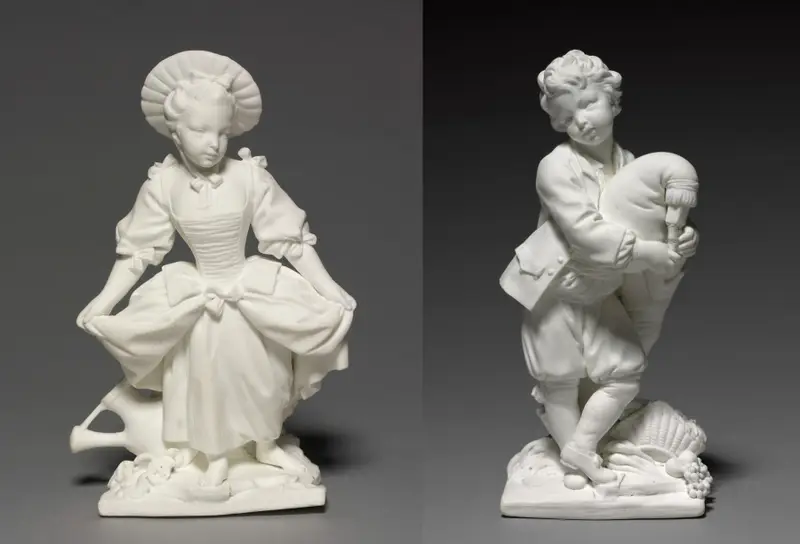 Figure Pair of the Dancer (La Danseuse) and the Bagpiper (Le Joueur de Musette) — تصویر رکورد موزهٔ هنر کلیولند (دسترسی آزاد)