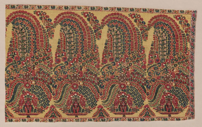 Border Fragment of a Shawl — تصویر رکورد موزهٔ هنر کلیولند (دسترسی آزاد)