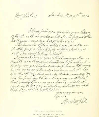 STANHOPE, Philip Dormer from "Derbyshire Gatherings: a fund of delight for the antiquary, the historian, the biographer, and the general reader, containing portraits and memoirs of eminent natives and — تصویر رکورد یوروپیانا