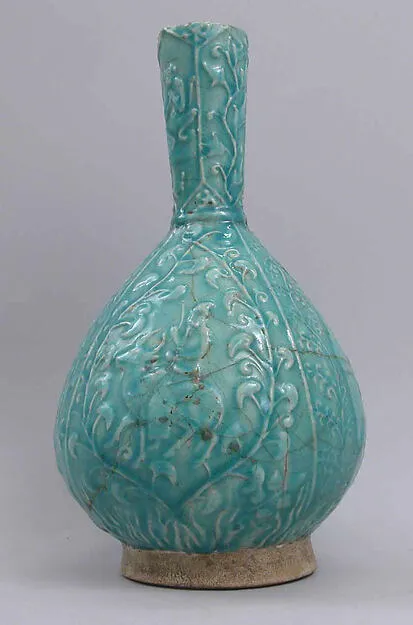 Bottle with Figures Riding Buffaloes or Antilopes, and Monkeys — تصویر رکورد موزهٔ متروپولیتن (دسترسی آزاد)