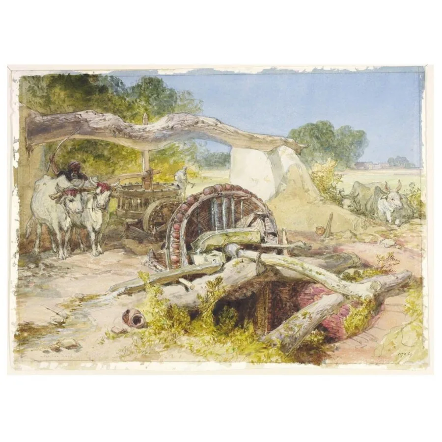 Persian wheel near Amritsar — تصویر رکورد موزهٔ ویکتوریا و آلبرت