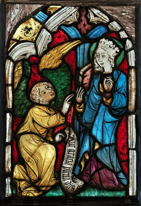 The Annunciation from the Parish Church of Maria am Waasen in Leoben — تصویر رکورد موزهٔ هنر کلیولند (دسترسی آزاد)