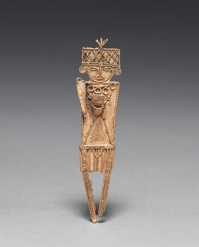 Tunjos (Votive Offering Figurine) — تصویر رکورد موزهٔ هنر کلیولند (دسترسی آزاد)