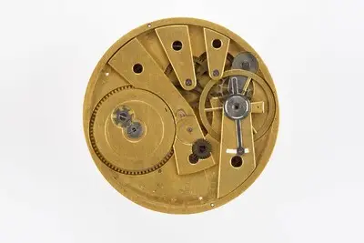 Taschenuhrwerk, Bauart Bagnolet, wohl Schweiz, um 1850 — تصویر رکورد یوروپیانا
