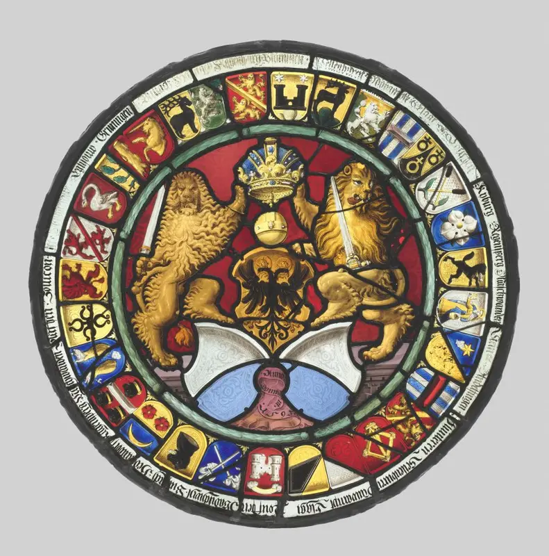 Heraldic Roundel with Arms of the Canton of Zürich — تصویر رکورد موزهٔ هنر کلیولند (دسترسی آزاد)