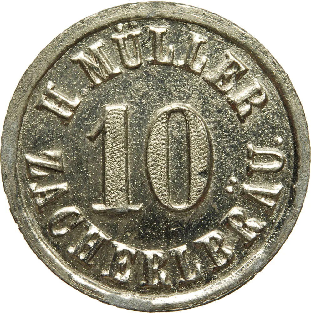 Dresden - Biermarke "10", H. Müller für Zacherlbräu — تصویر رکورد یوروپیانا
