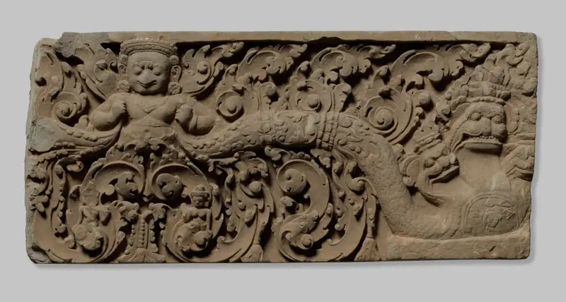 Lintel with Garuda — تصویر رکورد موزهٔ هنر کلیولند (دسترسی آزاد)