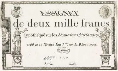 Asignaat van 2000 frank, 1794-1795 — تصویر رکورد یوروپیانا