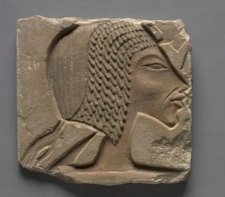 Talatat: Portrait of Nefertiti — تصویر رکورد موزهٔ هنر کلیولند (دسترسی آزاد)