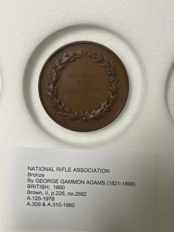Medal: The National Rifle Association Medal — تصویر رکورد موزهٔ ویکتوریا و آلبرت — شمارهٔ رکورد A.125-1978