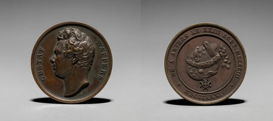 Medal: Gustaf Wappers — تصویر رکورد موزهٔ هنر کلیولند (دسترسی آزاد)