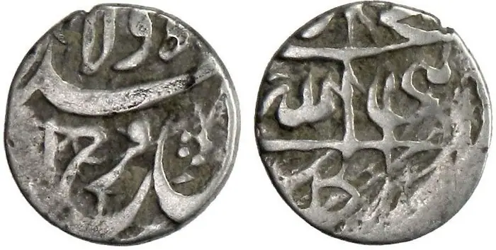 روی و پشت «۱ بیستی — شاه عباس یکم صفوی، ۱۵۸۸–۱۶۲۹ م» — عکس رکورد کاتالوگ نومیستا