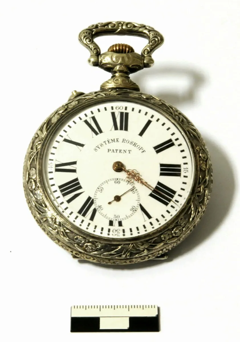 Taschenuhr mit Bergbaumotiv — تصویر رکورد یوروپیانا